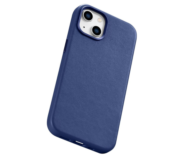 iCarer Leather Case do iPhone 14 Plus (MagSafe) niebieski 6975092685340 - 1201097 - zdjęcie 4